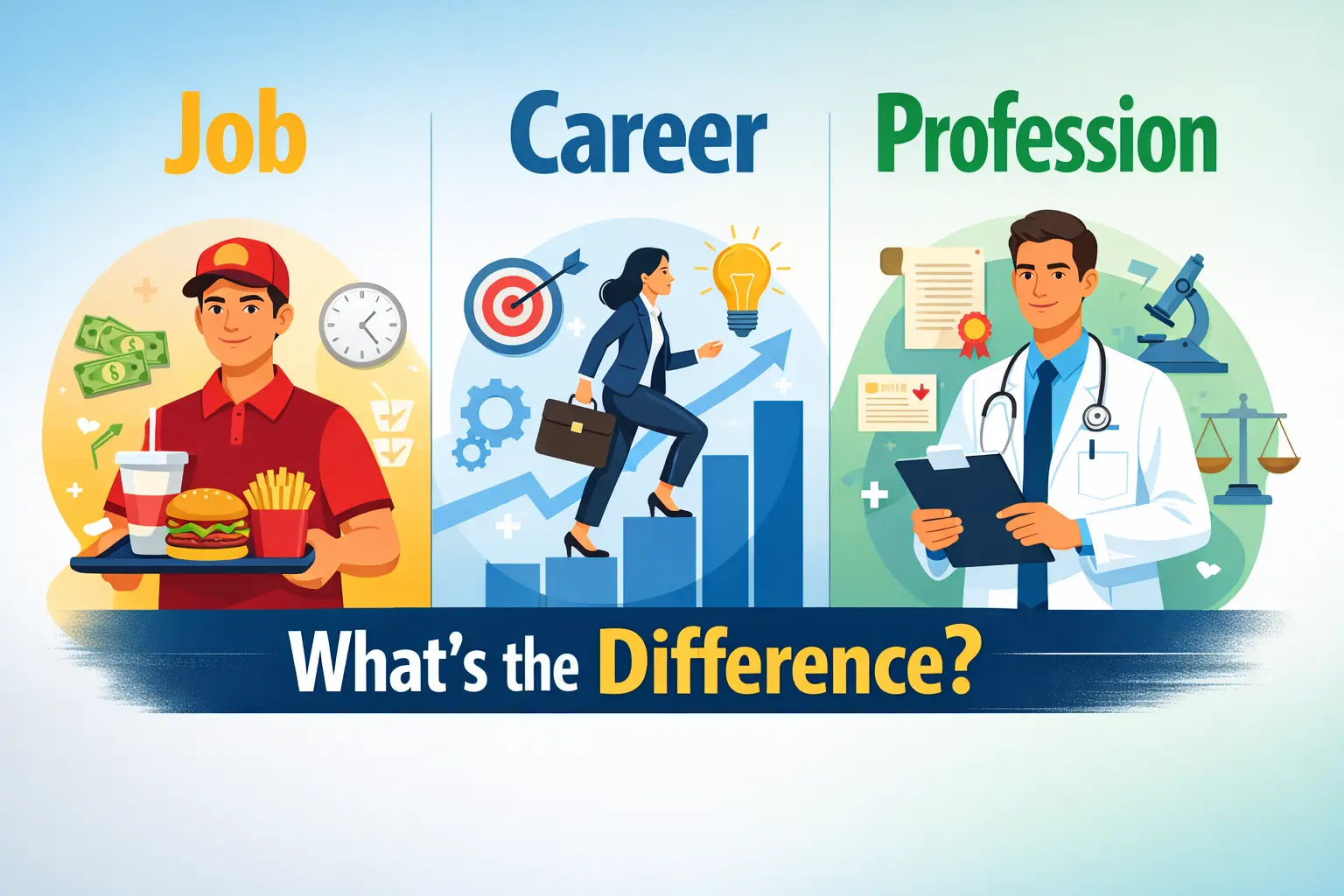 Career vs Job vs Profession: Key Differences Explained Clearly