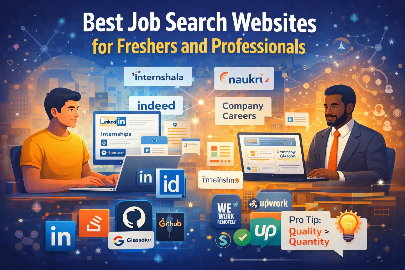 Best Job Search Websites for Freshers and Professionals